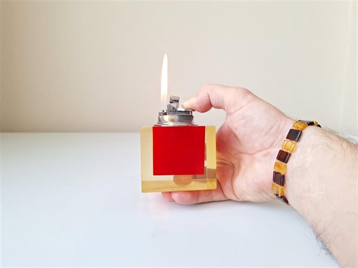 Antique Rare Space Age Table Lighter: Retro Pop Art Decor, Lux Gifts, Collection Lighter - Etsy