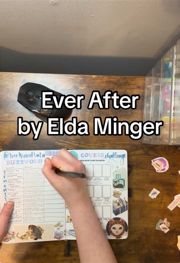 Adding “Ever After” by Elda Minger to my reading journal pages 💜 #readingjournal #readingjournalupdate #readingjournalspread #readingjournalsetup #bookjournal