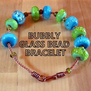 Bubbly Glass Bead Bracelet