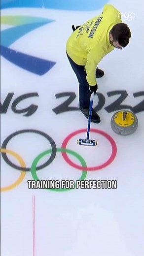 Curling training. 🥌 Olympic results! 🥇