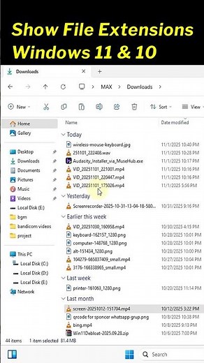 Windows 11: Show File Extensions | File Name Extensions ON (Hindi) #totalss #windows10 #tech