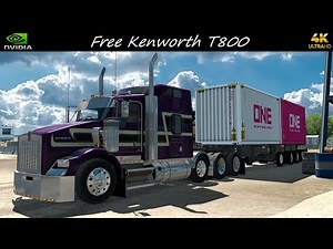 *Free Kenworth T800* One Container Haul Riverton to Casper *JBX2/ SCS TAA Combo* ATS 4K 1.54