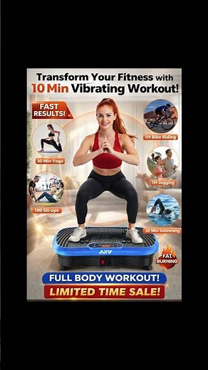 I Tried This Vibration Plate for 10 Minutes a Day… Full Body Results