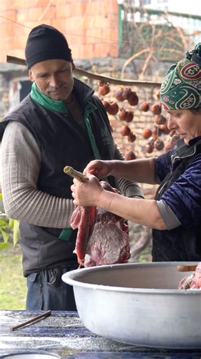 Traditional Meat Drying in the Village | Natural and Additive-Free