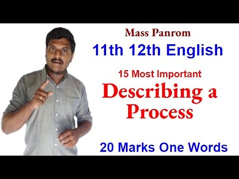 Describing a Process | 11th & 12th English | Bright academy Prakash