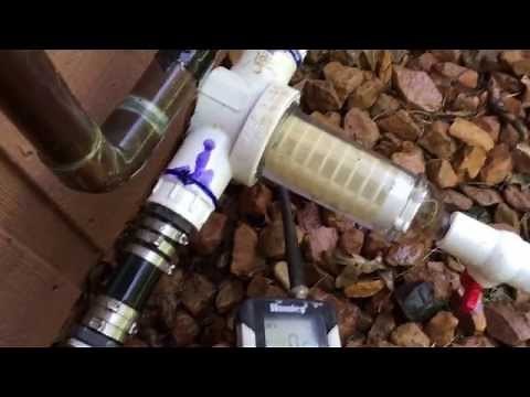 Irrigation sediment filter for systems attached to wells