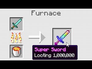 Minecraft, But Smelting Enchants Level 1,000,000...