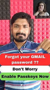 61K views · 92 reactions | How to Log In to Gmail Without a Password Forgot your Gmail password? Don’t worry! You can still log in to Gmail without entering it- just enable passkeys and unlock your device to get access. #gmail #password #facelock #fingerprintlock #screenlock #enablepasskeys | Techwithmahi07 | Facebook