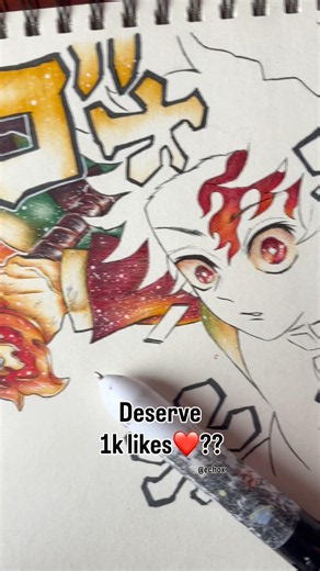 Tanjiro pen drawing demon slayer #art #pendrawing #short #demonslayer #tanjiro