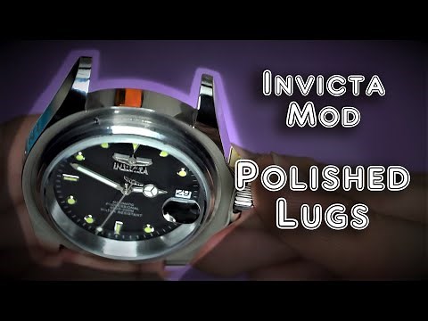 Invicta Watch Mod | Bezel Removal | Polished Lugs | Rolex Yacht Master Homage