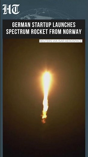 Europe’s Space Push: Isar Aerospace Launches Spectrum Rocket From Norway | #shorts