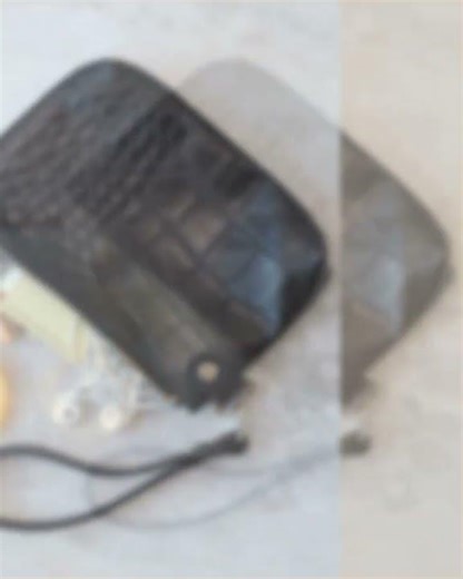 POUCH Wallet with Wrist Strap - Black Alligator. FOR JUST €30.00