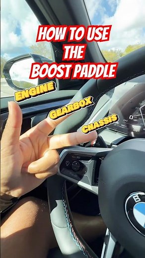 How to use the Boost Paddle ￼#bmw #bmwusa #boost #speed #bmwx3 #bmwm #msport #cartech #2025bmw