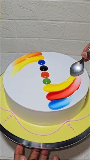 Multi colour cake 🧁🎂 #cake #beautiful #cakedesign #design #birthdaycake