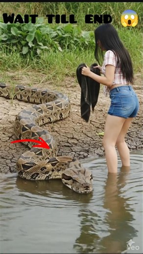python attack on girl #shorts #animals #python #environment #shortsfeed