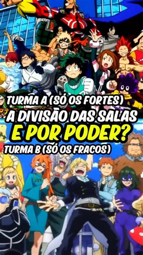 🤔💪🏻 Is the U.A. class division based on strength? My Hero Academia