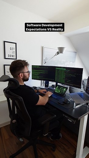 Dimitrios Kiriakakis on Instagram: "Being a Software Developer is not as cool as it sounds 😂 Happy Monday everyone! Started the day with 3 hours of zoom meetings while having 2 additional ones scheduled for the afternoon.. 😩 It’s one of these days that I just wonder how I ended up like this when the only thing I was dreaming of in uni was to develop video games 😅 Can you relate? #reels #reel #humour #coding #software #developer #zoom #expectationvsreality #programming"