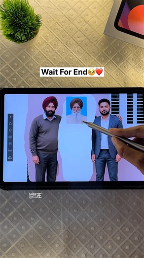 Emotional surprise gift for dad 🥺❤️ | Digital Merge | Family Photo Merge #shorts #merge #digitalart