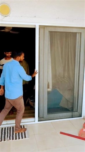 Sliding Net Window in Balcony🔥 #mishrawindows #home #shorts #hardworkworks #interiordesign