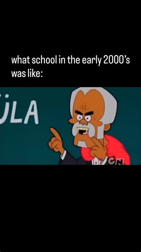 Memes on Current Events on Instagram: "School in the early 2000s had a very specific vibe that’s hard to recreate today. Classrooms were filled with chalk dust or dry-erase marker fumes, overhead projectors hummed during lessons, and teachers rolled in bulky TVs on carts for movie days. Computer labs meant chunky desktop monitors, typing games, and learning basic internet skills while hoping the connection didn’t lag. Kids traded Pokémon cards, talked about Cartoon Network shows the night before