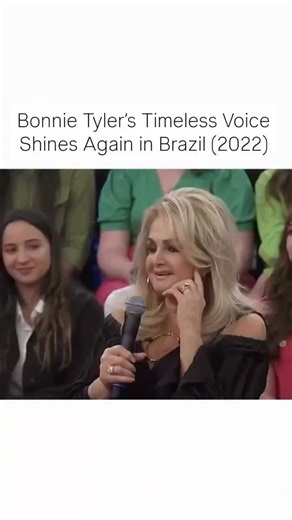 SOUND GONE CRAZY | MUSIC | On November 12, 2022, Bonnie Tyler appeared on the Brazilian TV show Altas Horas, delivering a performance fans quickly called a “historic... | Instagram