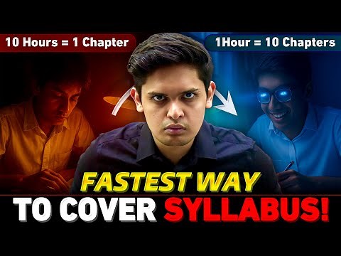 Fastest Way to Cover syllabus in LESS TIME 🔥| Class 9th/ 10th | Prashant Kirad