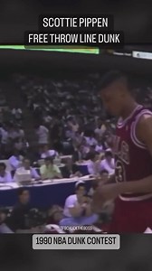 364K views · 10K reactions | Scottie Pippen dunking from the free throw line back in the 1990 dunk contest. • #basketball #sports #motivation #inspiration | Obi Obadike | Facebook