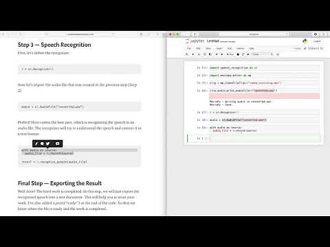 Extracting Speech from Video using Python
