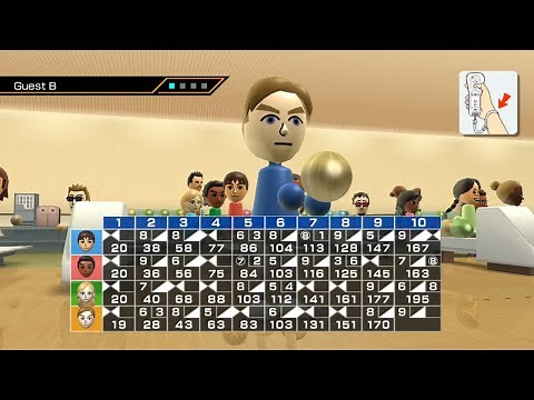 4 Guest Mii’s see who can Bowl the Best! (Wii Sports)