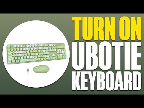 How To Turn On UBOTIE Keyboard