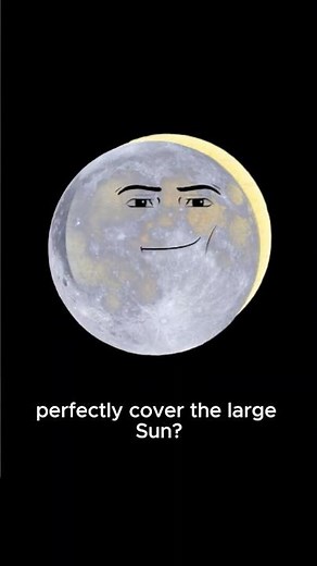 Why do Sun & Moon look the same size?