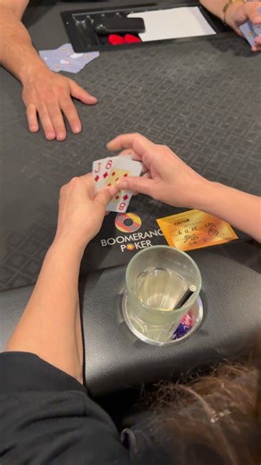 Boomerang Poker on Instagram: "Nouha all-in short stack … flops a flush!!!🪃🪃🪃"