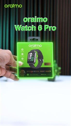 Minimal size, maximum smart experience. oraimo Watch 6 Pro. Order Now: https://eshop.oraimo.com/3Lcd1XW #oraimoWatch6Pro #oraimoBangladesh #keepexploring #tech #smartwatch | oraimo