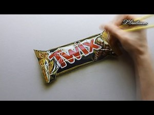 drawing hyperrealist twix