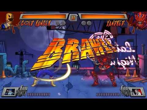 Super Brawl 3: Good vs. Evil Gameplay (Free Play) Gold Ranger vs. Xandred