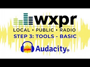 Audacity Tools and Toolbars - Basic. Alternate Part 3 of 4 of the Basics