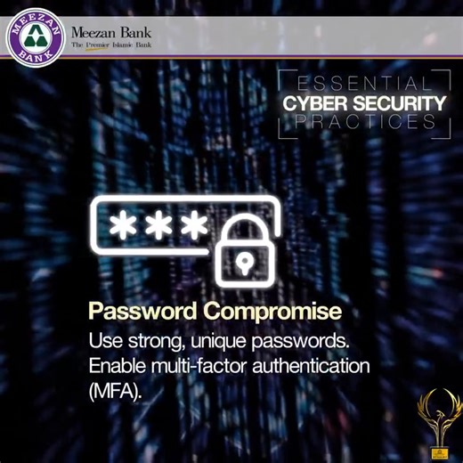 20K views · 139 reactions | Your security is our priority! Watch this short animation for essential cybersecurity tips to help you protect your confidential banking information and hard-earned money from fraud and online threats. Stay informed. Stay secure. #MeezanBank #IslamicBanking #IslamicFinance #CyberSecurity #SafeBanking #DigitalSafety | Meezan Bank Limited | Facebook