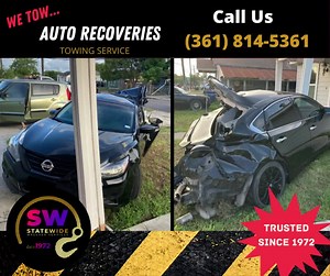 When it hits too close to home... call Statewide Wrecker Service Inc to tow it away. Call: (361) 814-5361. | Corpus Christi Crónica