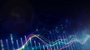 Digital Stock Market Animation. Perfect for Topics like Market, Stock, Money, Digital, Trading, Business