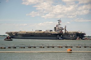 USS John C. Stennis departed Norfolk for Newport News to begin RCOH