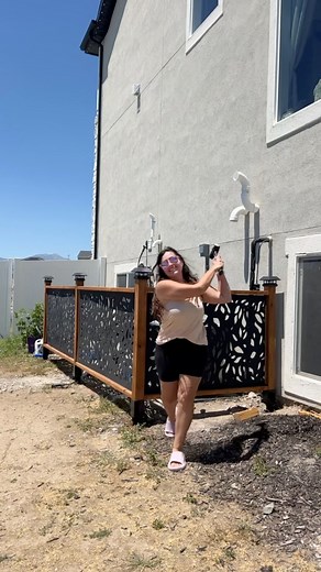 24K views · 145 reactions | One of your favorite 2024 projects: these DIY screens that perfectly conceal our pool equipment! They're easy to remove for maintenance and add a touch of elegance to our backyard! #diy #backyard #backyardmakeover #youcandoit | Eternal Harvest Decor | Facebook