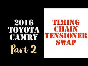 Toyota timing chain tensioner replacement