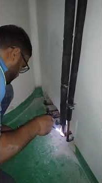 Let's watching together how to install piping for CRAC unit 🔧🛠️👌 part 2