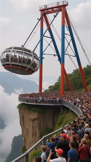 Mythic depths | Cliff swing malfunction! 😱 Tourists face a heart-stopping moment mid-air 🎢⚠️ #cliffhanger #swingfail #thrillmoment #shorts | Instagram