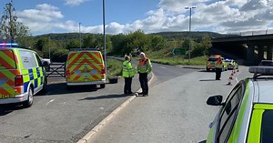 Delays as crash shuts A55 slip road - as it happened