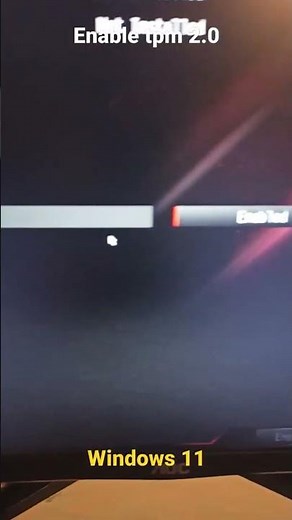 HOW TO ENABLE TPM 2.0 FOR WINDOWS 11 #SHORTS