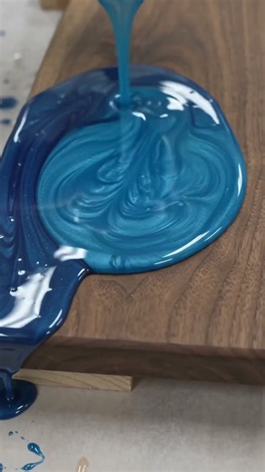 DIY Resin Ocean Wave Cutting Board 🌊🪵 | Woodworking & Resin Art