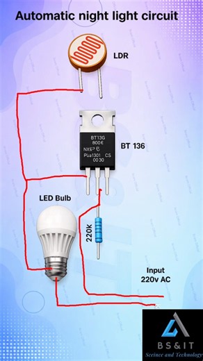 Automatic Street Light Circuit Diagram | Day Night Sensor Circuit | LDR Street Light Project