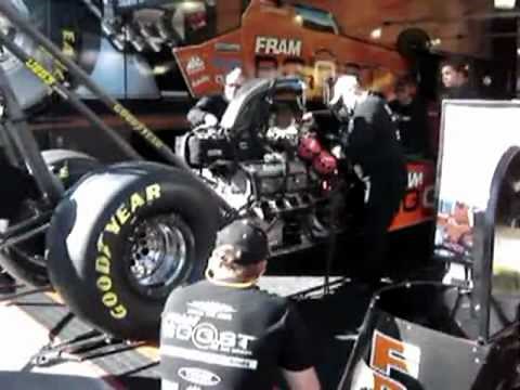 *** FUNNY *** Standing next to a 11,000 + Horsepower Nitro burning Top Fuel HEMI engine