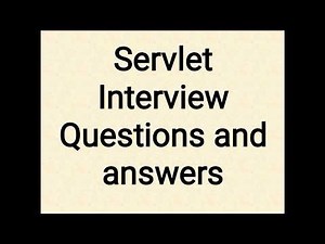 servlet Interview Questions and Answers